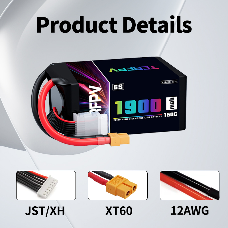 1/2 Peças Bateria Lipo TERFPV  - Drone Racing Battery avaliação e preço